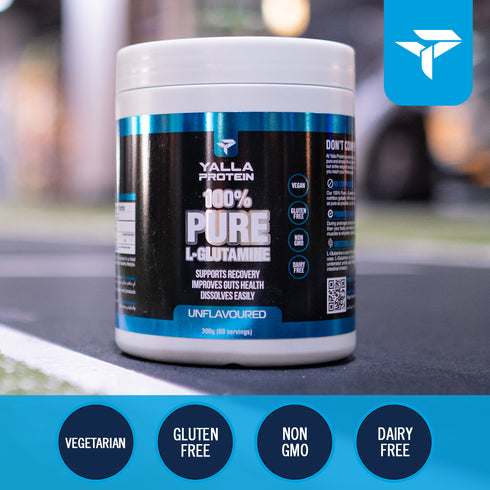 100% Pure L-Glutamine - Unflavoured - Easy to Mix